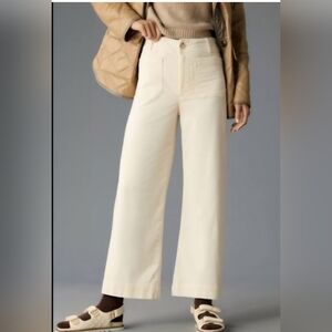 Maeve The Colette Cream Courdoroy Pants